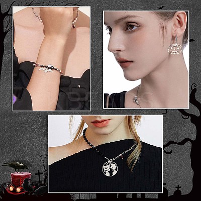 20Pcs 10 Style 201 Stainless Steel Laser Cut Pendants STAS-SC0005-08-1