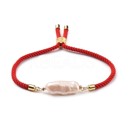 Adjustable Nylon Twisted Cord Slider Bracelets BJEW-JB05322-01-1