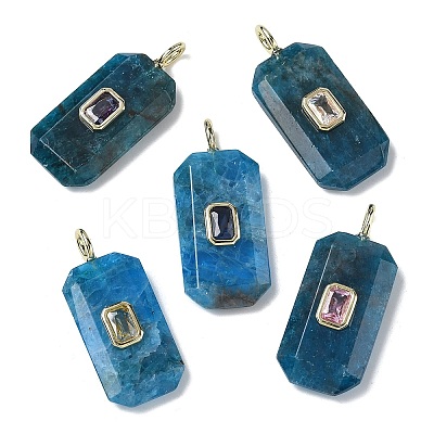 Natural Apatite Faceted Pendants G-F819-02G-05-1
