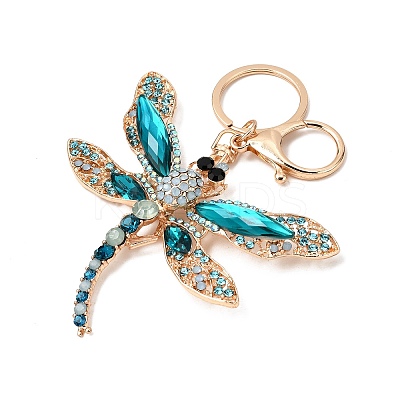 Alloy Rhinestone Keychain PW-WGCC421-04-1