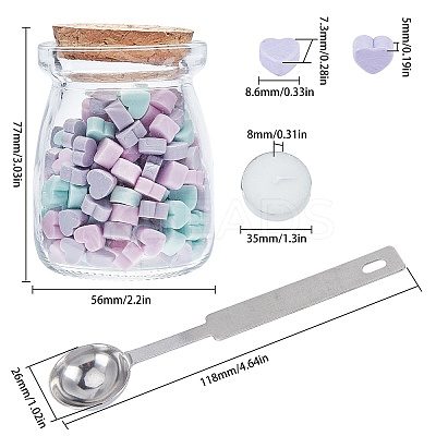 Sealing Wax Particles Kits for Retro Seal Stamp DIY-CP0003-60Q-1