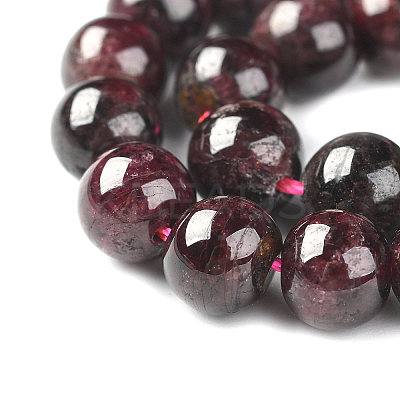 Natural Garnet Beads Strands X-G-J376-37-8mm-1