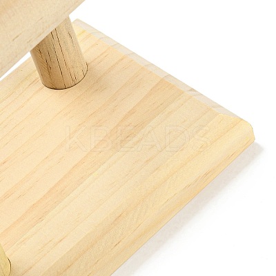 2-Tier Wood T Bar Bracelet Display Stands BDIS-F005-02A-1