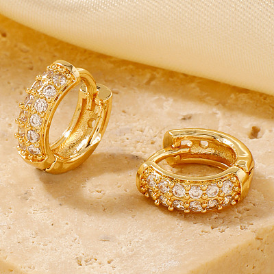 Elegant Vintage Brass Hoop Earrings FH4971-2-1