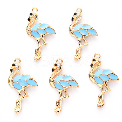 Alloy Enamel Pendants X-ENAM-R059-04C-RS-1