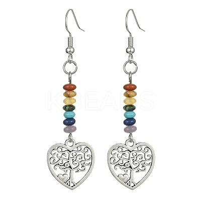 Alloy Tree of Life Dangle Earrings EJEW-JE05462-03-1