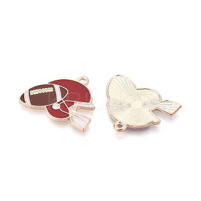 Alloy Enamel Pendants ENAM-T025-02G-19A-1