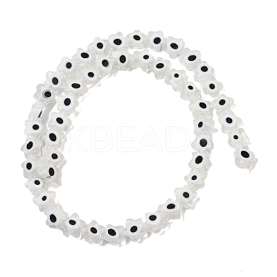 Handmade Evil Eye Lampwork Beads Strands LAMP-G166-02C-1