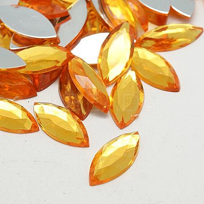 Imitation Taiwan Acrylic Rhinestone Cabochons GACR-A021-9x20mm-11-1