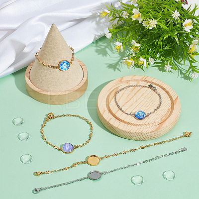DIY Blank Dome Link Bracelet Maknig Kit DIY-NB0010-47A-1