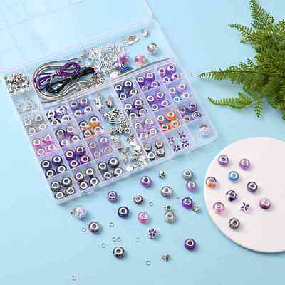 European Bracelets Necklaces Making Kits DIY-YW0004-91C-1