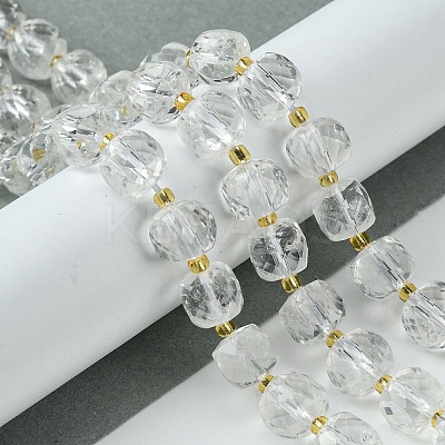 Natural Quartz Crystal Beads Strands G-Q010-A27-01-1