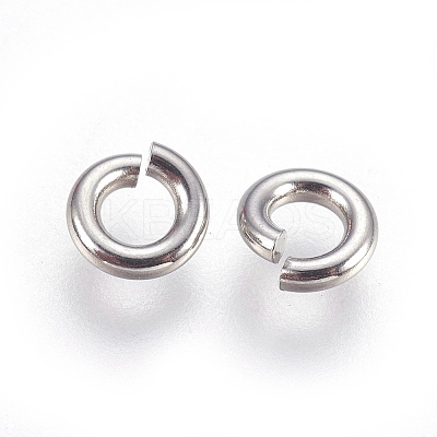 Tarnish Resistant 304 Stainless Steel Saw Cut Open Jump Rings X-STAS-P212-25P-12-1