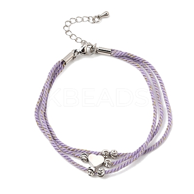 Polyester Multi-Strand Bracelets FB-CBA983F-02P-04-1