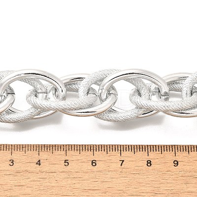 Punk Hiphop Styles Alloy Rope Chain Necklaces for Men NJEW-K391-01P-1