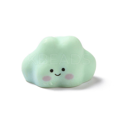 Cute Opaque Resin Cabochons RESI-L037-02G-1