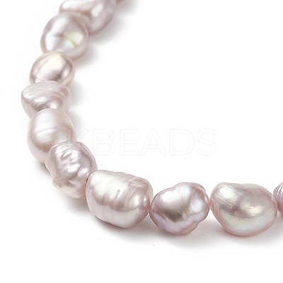 Natural Pearl Beaded Necklaces for Women NJEW-JN04107-02-1