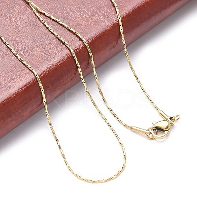 304 Stainless Steel Chain Necklaces X-NJEW-H467-B-01G-1