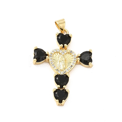 Rack Plating Brass Pendants KK-D087-14G-1