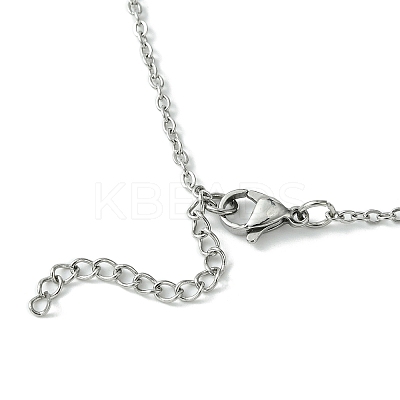 Crystal Cage Holder Necklace NJEW-JN04602-01-1