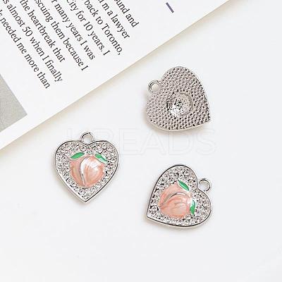 Alloy Rhinestone Pendants INS-PW0002-10C-1
