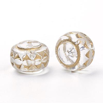Plating Transparent Acrylic Beads PACR-Q115-58-1