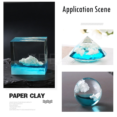 Cloud Paper Crane Ocean Fill Mud X-DIY-E032-04-1