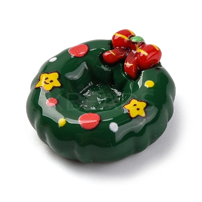 Colorful Christmas Theme Resin Cabochons RESI-R451-01E-1