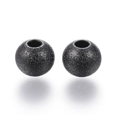 201 Stainless Steel Textured Beads Ion Plating(IP) STAS-P108-05B-1