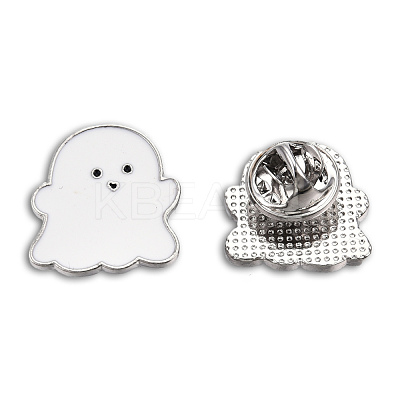 Ghost Shape Enamel Pin JEWB-N007-214-1
