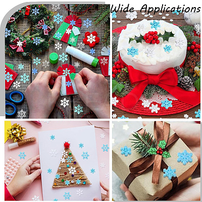 160Pcs 4 Styles Christmas Theme Opaque Resin Cabochons RESI-SC0005-80B-1