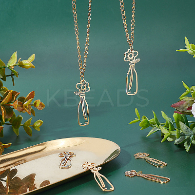 6Pcs 201 Stainless Steel Pendants STAS-UN0034-31-1