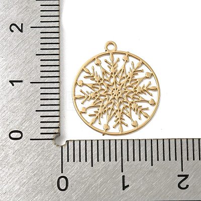 Brass Etched Metal Embellishments Connecotr Charms KKC-D001-12KCG-1