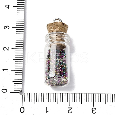 Glass Wishing Bottle Pendant Decorations LS-GLAA-XCP0001-59-1