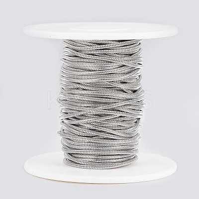 Tarnish Resistant 304 Stainless Steel Round Snake Chains CHS-K007-06C-01-1