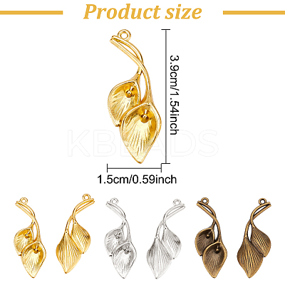 30PCS 3Colors Tibetan Style Zinc Alloy Pendants TIBEP-GO0001-01-1