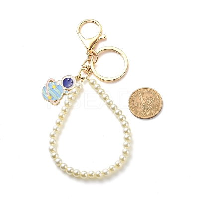 Alloy Enamel Spaceman Pendant Keychains KEYC-JKC00362-01-1