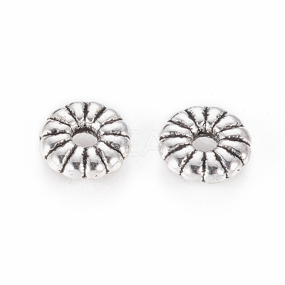 Tibetan Style Spacer Beads TIBEB-LF0720YKG-AS-LF-1