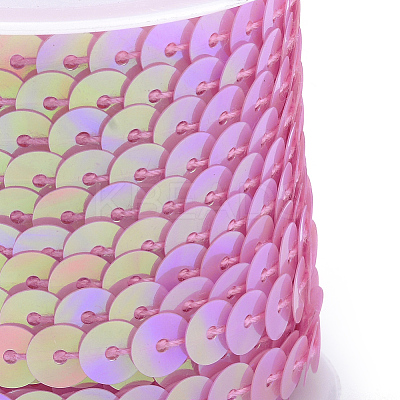 Eco-Friendly Plastic Paillette Beads PVC-Q092-6mm-P89-1