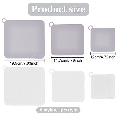 6Pcs 6 Styles PVC Tub Stoppers AJEW-GO0001-25-1