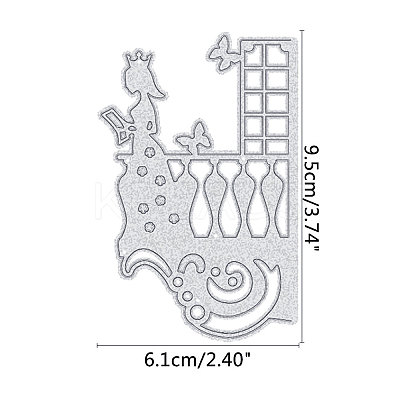 Carbon Steel Cutting Dies Stencils DIY-WH0170-099-1