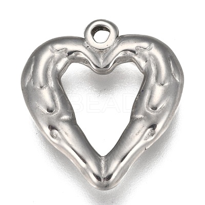 Non-Tarnish 304 Stainless Steel Open Pendants STAS-I105-09P-C-1