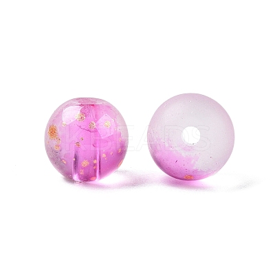 Frosted Baking Paint Glass Beads X1-DGLA-N005-8mm-04-1