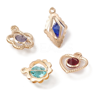 80Pcs 4 Style Rack Plating Eco-Friendly Iron Pendants IFIN-FS0001-24-1