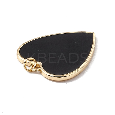 Brass Enamel Pendants KK-G439-54G-1