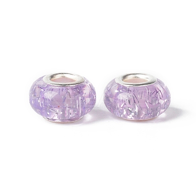 Rondelle Resin European Beads RPDL-A001-01-03-1