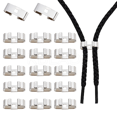 40Pcs Iron Bolo Tie Slides Clasp Accessories FIND-CL0002-29-1