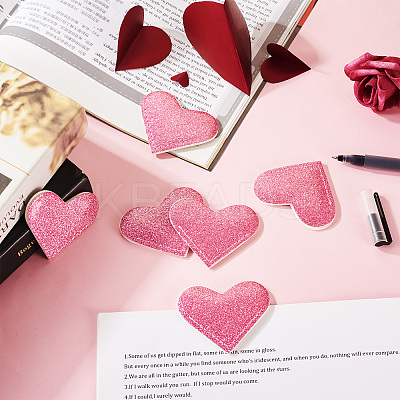 Glitter PU Lerther Bookmark AJEW-TAC0040-03D-1