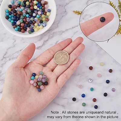 DIY Chakra Themed Stretch Bracelets Making Kits DIY-SC0012-73-1