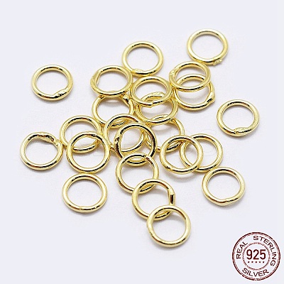 925 Sterling Silver Soldered Closed Jump Rings X-STER-F036-03G-0.9x6-1